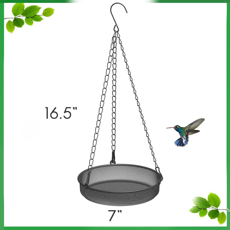 FLINTER Bird Feeder mesh tray for diverse seeds and peanuts, cleaner refills.