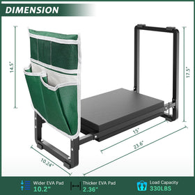 FLINTER Garden Kneeler with a sturdy all-metal frame for lasting durability.