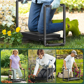 FLINTER Garden Kneeler doubles as a chair for quick home tasks around the yard.