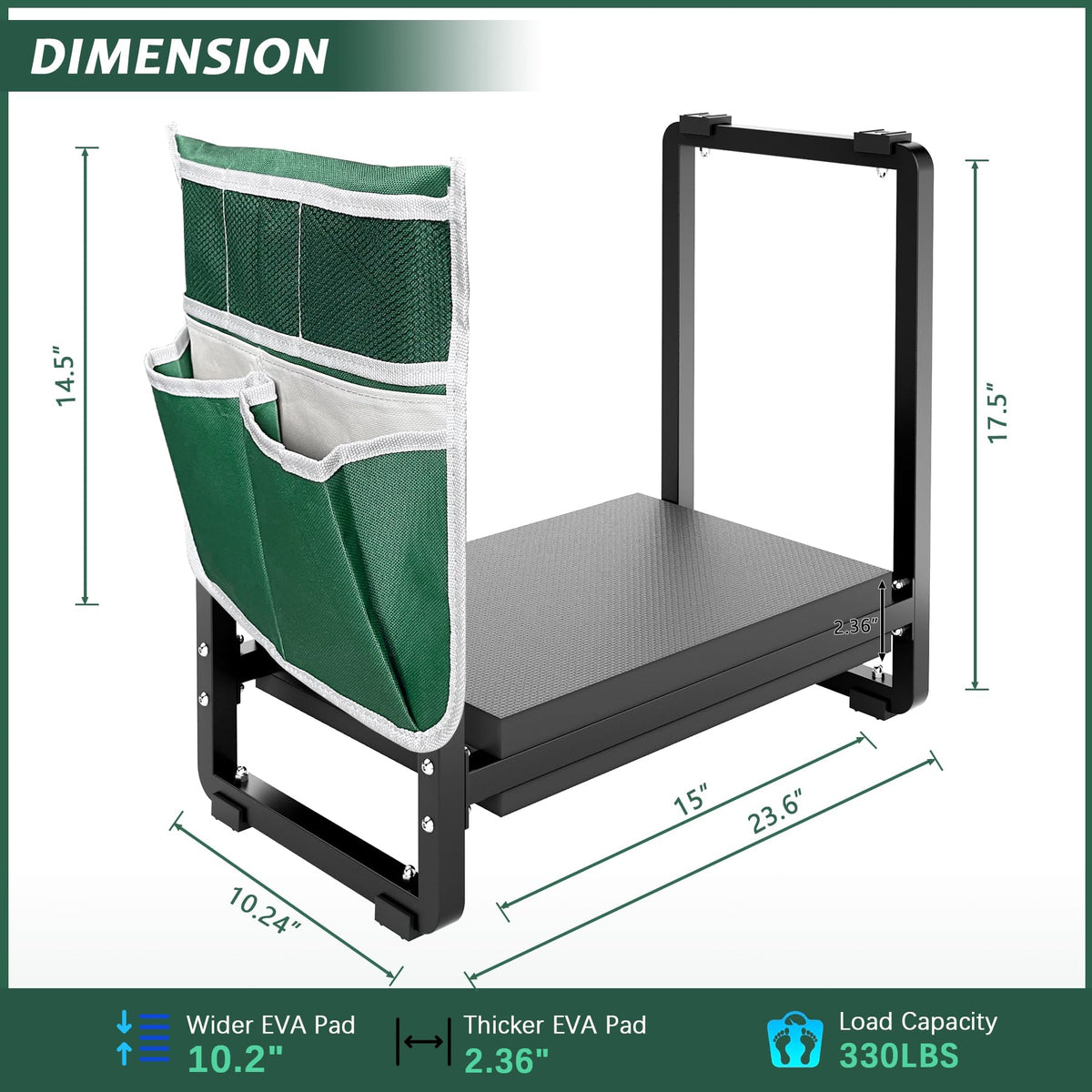 FLINTER Patent-design cushion with extra width for added protection