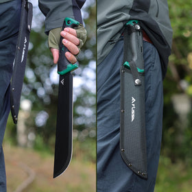 FLISSA machete stainless steel blade edge for precise cutting and durability
