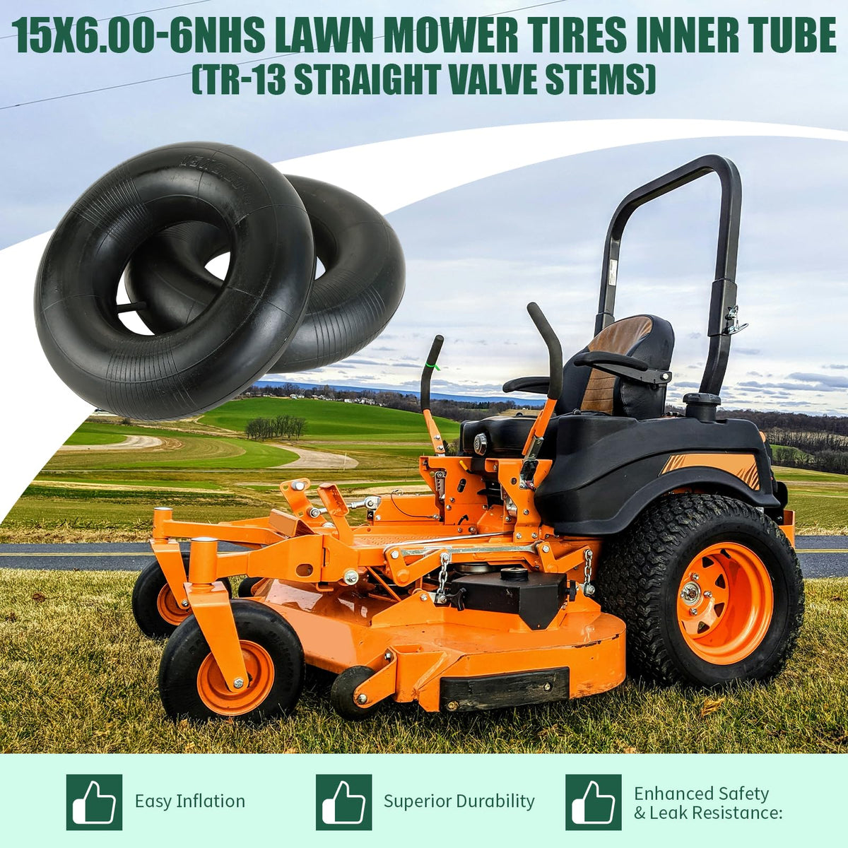 FLKQC value-pack inner tubes with TR-13 stems for easy inflation.