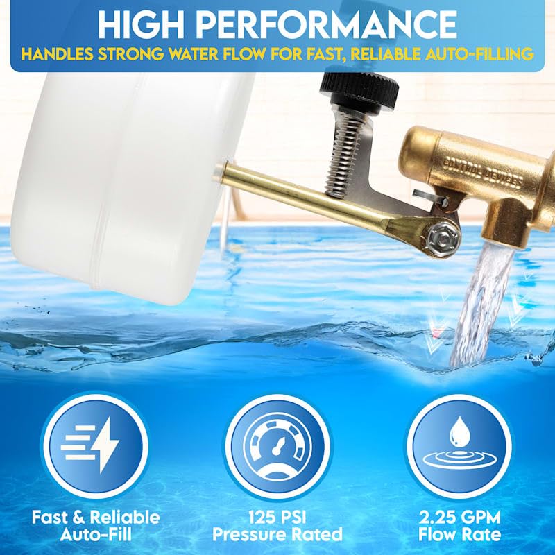 125 PSI operation range on the Float-Tec Letro auto-fill valve
