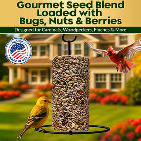 USA-made packaging and branding for Flockin' seeds.