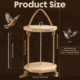 Flockin' Cylinder Feeder secure-base image demonstrates simple, secure installation for stable feeding.