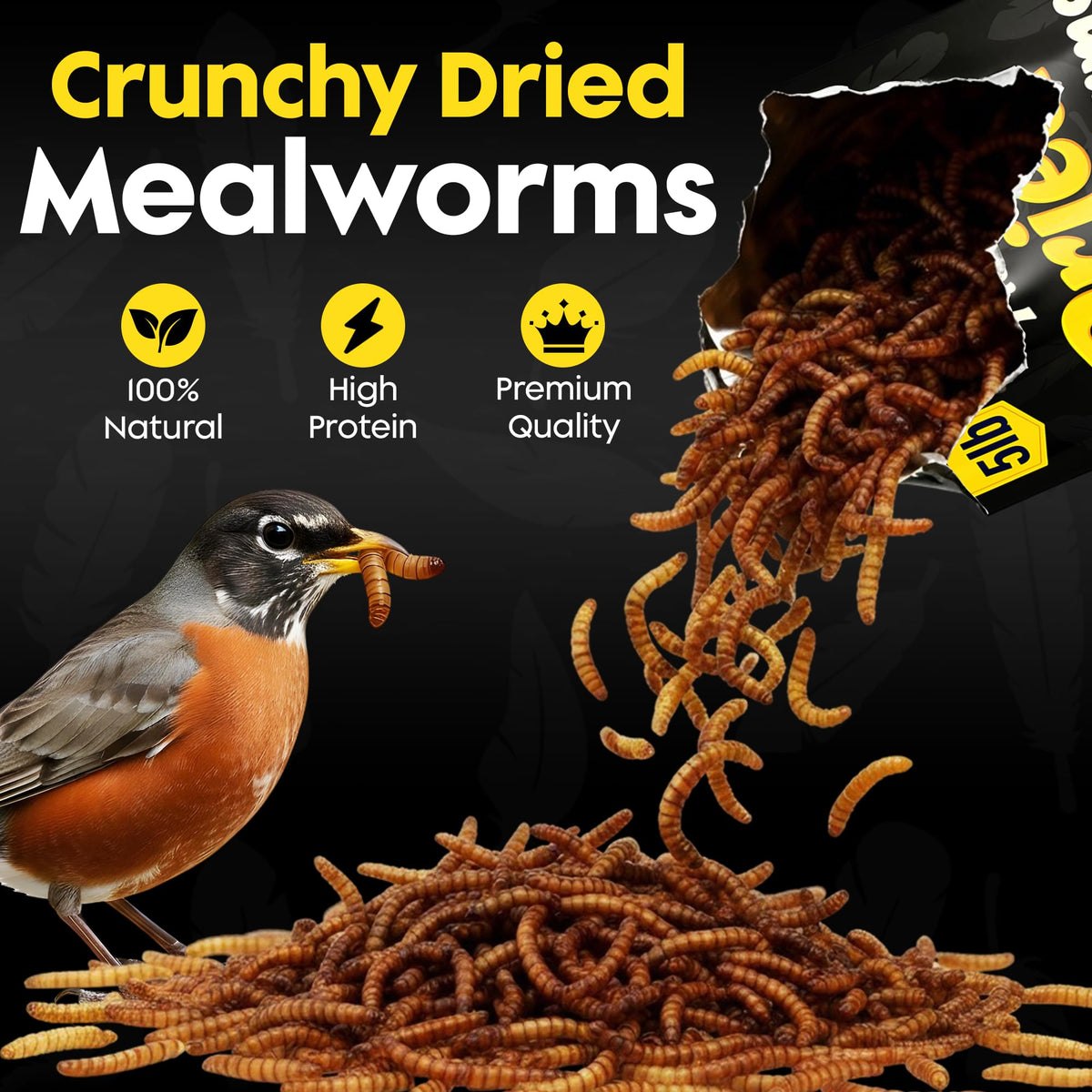 Flockin' Dried Mealworms bluebirds feeding at a feeder with protein-rich nutrition.