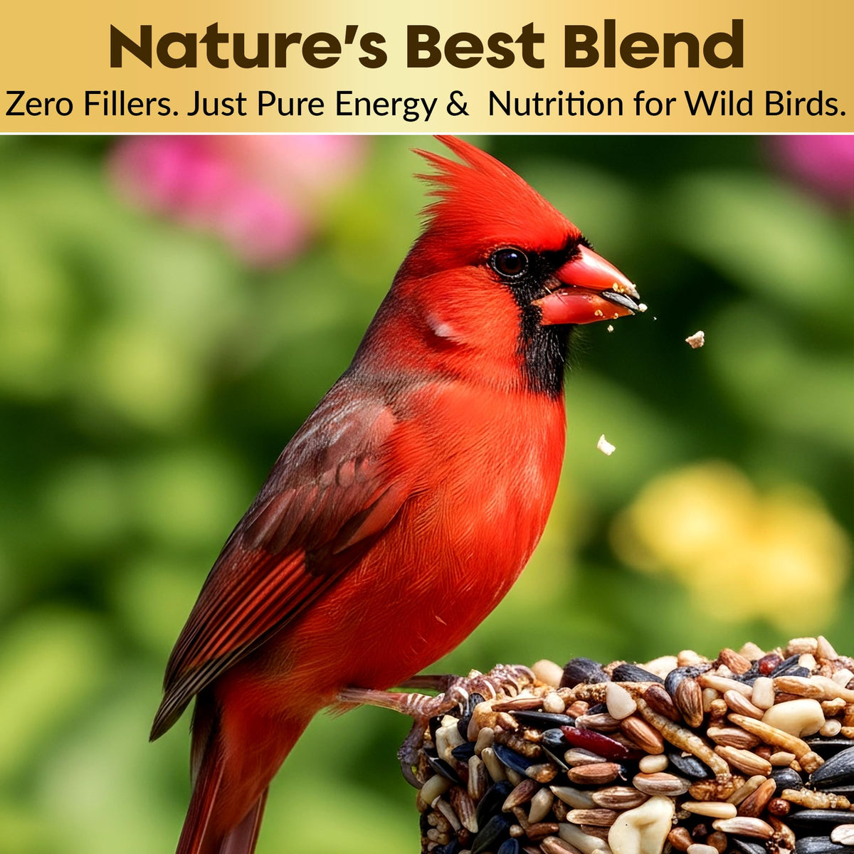 Flockin long-lasting seed cylinder reducing refills.