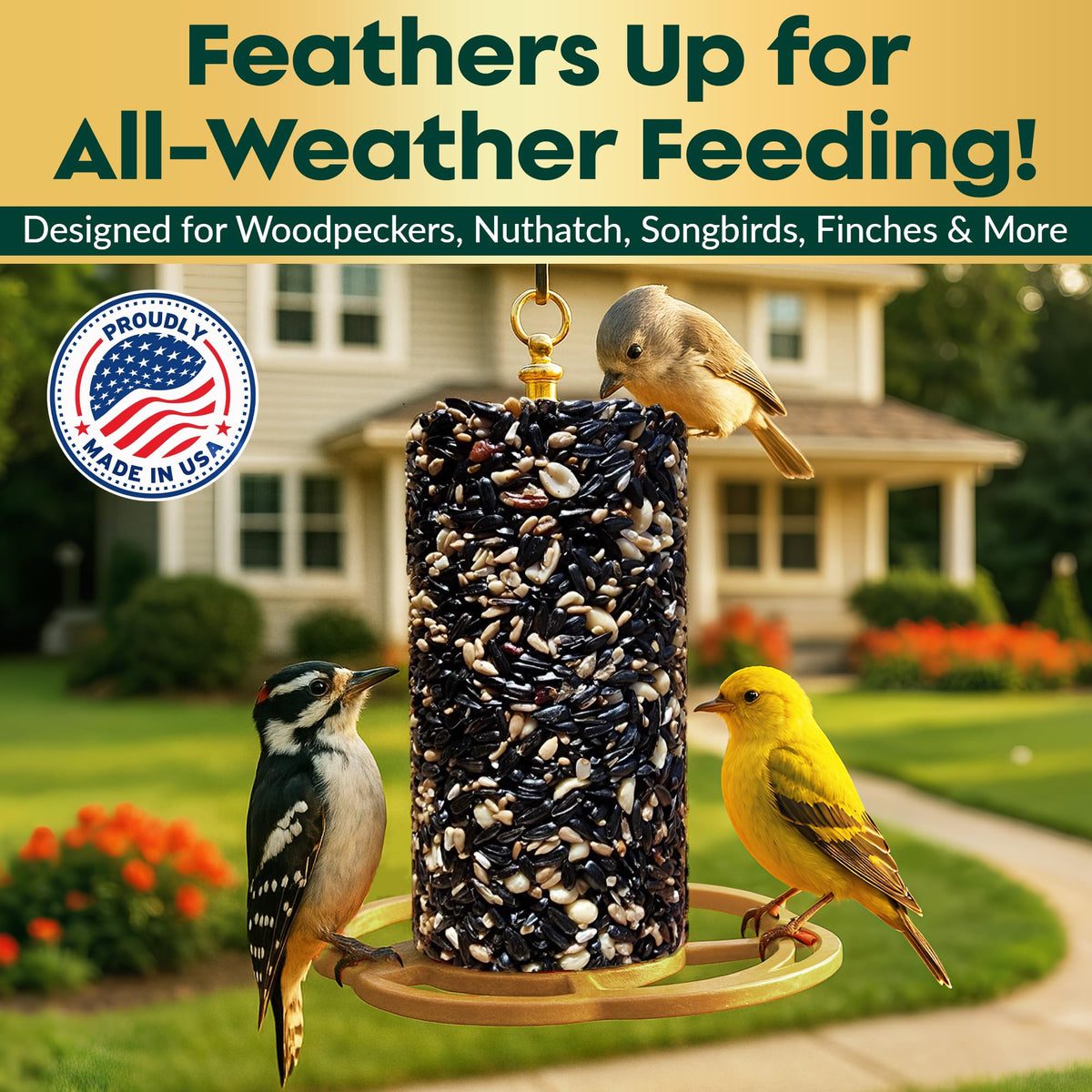 Flockin' seed-cylinder-rod-feeder-fit fits most rod feeders securely.