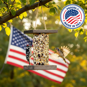 Flockin' USA-made bird food crafted with high quality standards