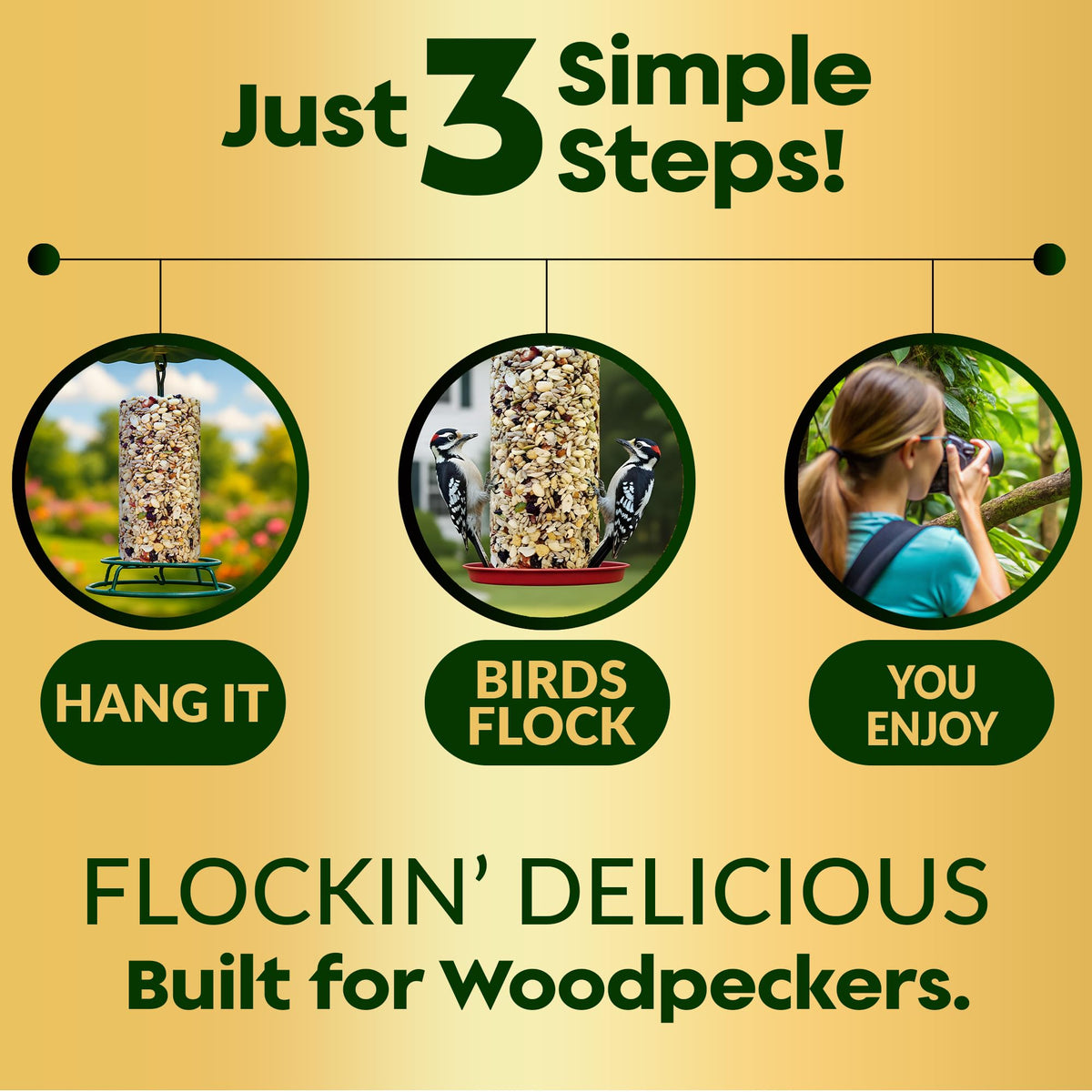 Flockin' USA-made product with no filler or shell