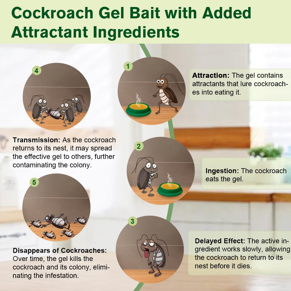 FLODTEEK bait-application-setup demonstrates simple, mess-free placement with double-sided tape.