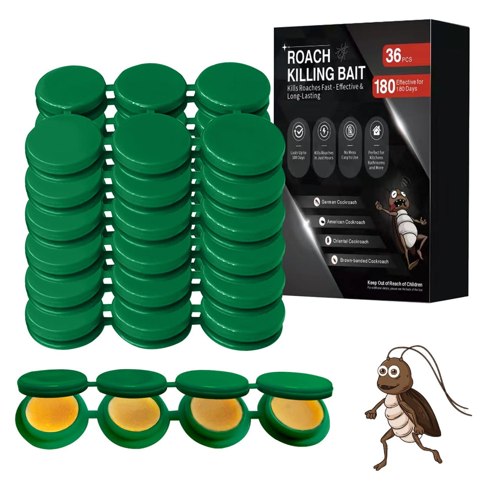 FLODTEEK cockroach gel bait 36-count for targeted kitchen and home pest control.
