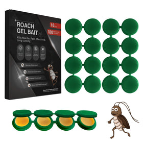 FLODTEEK roach gel bait pack shown for discreet, long-lasting indoor pest control.