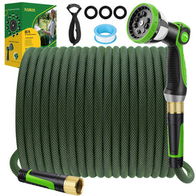 FLOERXIS three-times-lighter hose simplifies yard movement.