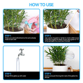 FLORA GUARD globe insert for small pots keeps herbs evenly hydrated.