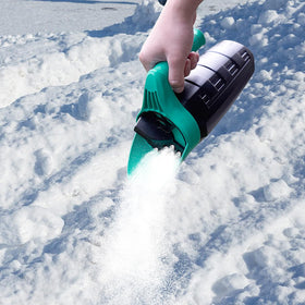Versatile FLORA GUARD hand seed spreader suitable for seeds, fertilizer, and de‑icing.