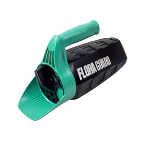 FLORA GUARD hand seed spreader with lid adjustment for precise flow control.