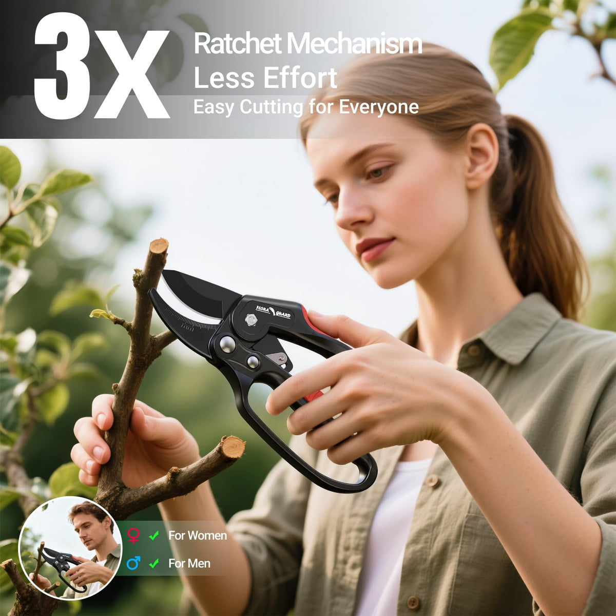 FLORA GUARD SK5 non-stick blade delivers smooth cuts