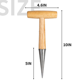 FLORA GUARD wood-handle close-up highlighting the comfortable grip and craftsmanship.