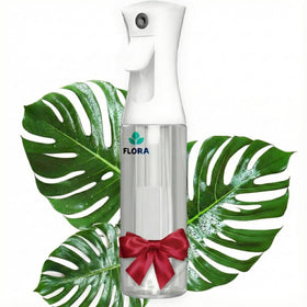 Flora Premium Plant Mister bottle with fine mist for delicate hydration.