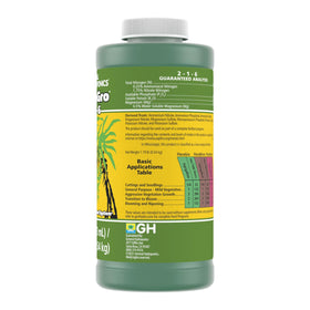 FloraGro 2-1-6 application poured into a reservoir during mixing.