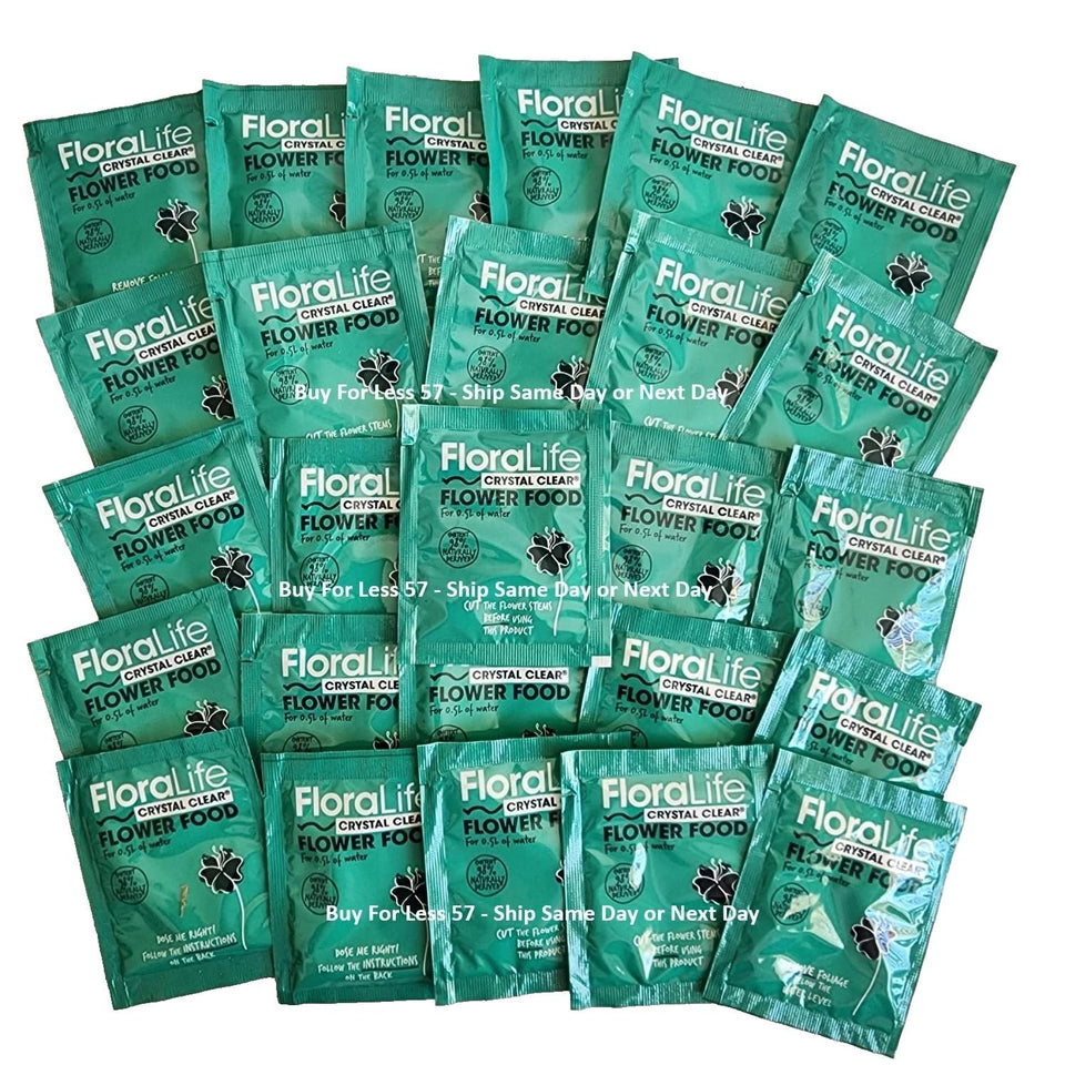 Floralife Flower Food 300 5gm front package view boosts vase life