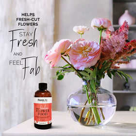 Close-up of roses nourished by FloraLife for longer-lasting petals.