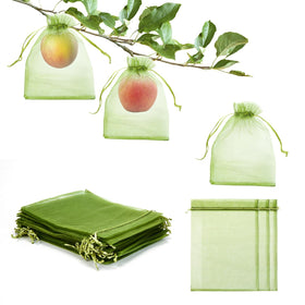 FloraSea 6x9 fruit bag on apple tree shields fruit from pests
