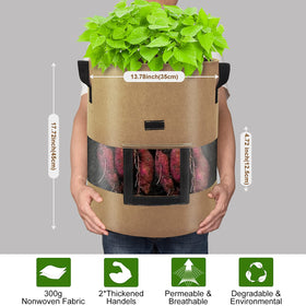 Florelf easy move handles on grow bags for effortless relocation