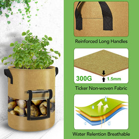 Florelf three pack with plant labels ready for garden setup