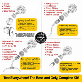 Flow Doctor half-inch adapter for testing household pipes and fixtures.