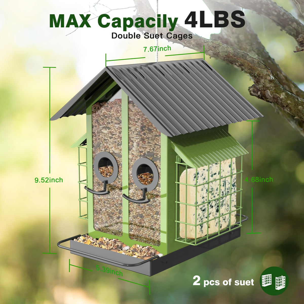 FlowaFoli easy-clean design keeps your garden feeder neat.