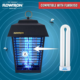 Flowtron BF-35 UV bulb installation guide visual, quick swap to restore bug zapper performance.