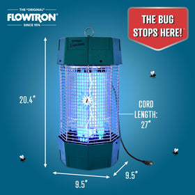 Flowtron zapper covers 2 acres of wooded outdoor space for pest control