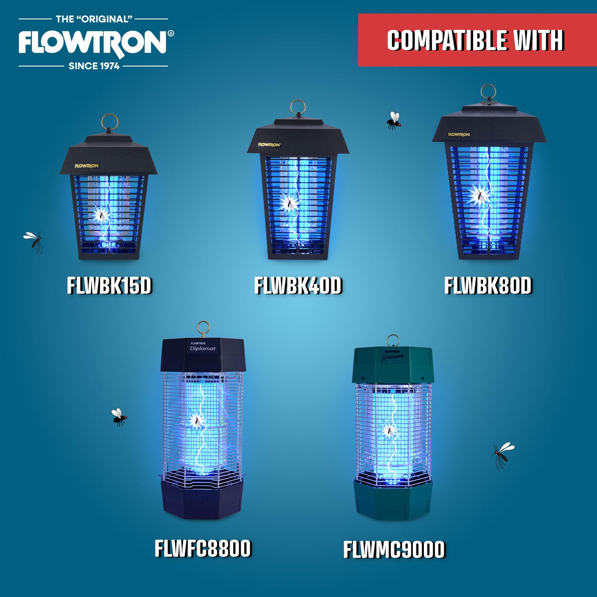 Flowtron metal sturdy frame adds durable style to your garden setup.