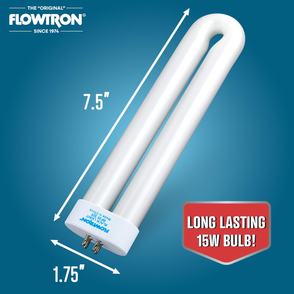 Flowtron replacement UV bulb in packaging shows ready-to-install accessory for safe backyard evenings.