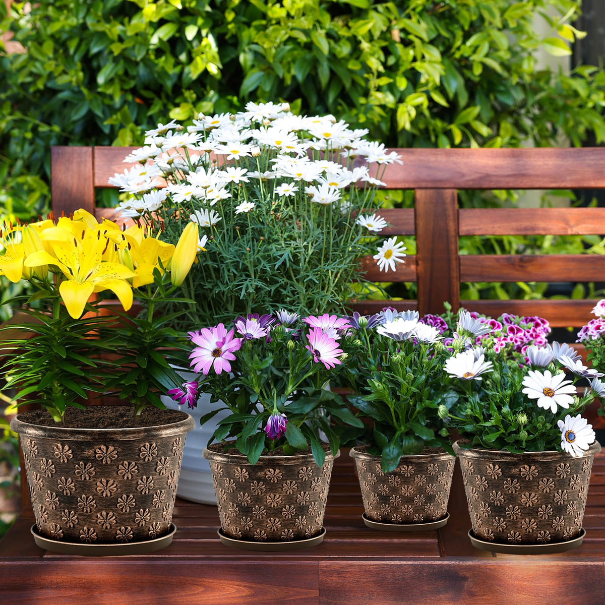 Flowyypo decorative planter suitable for indoor and outdoor spaces.