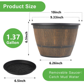 Flowyypo imitation wine barrel design complements rustic and modern decor.