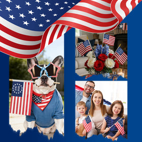FLUUZE vibrant polyester flag emphasizes colorfast, waterproof design
