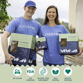 Flygrubs foraging activation encourages natural pecking behavior in poultry.