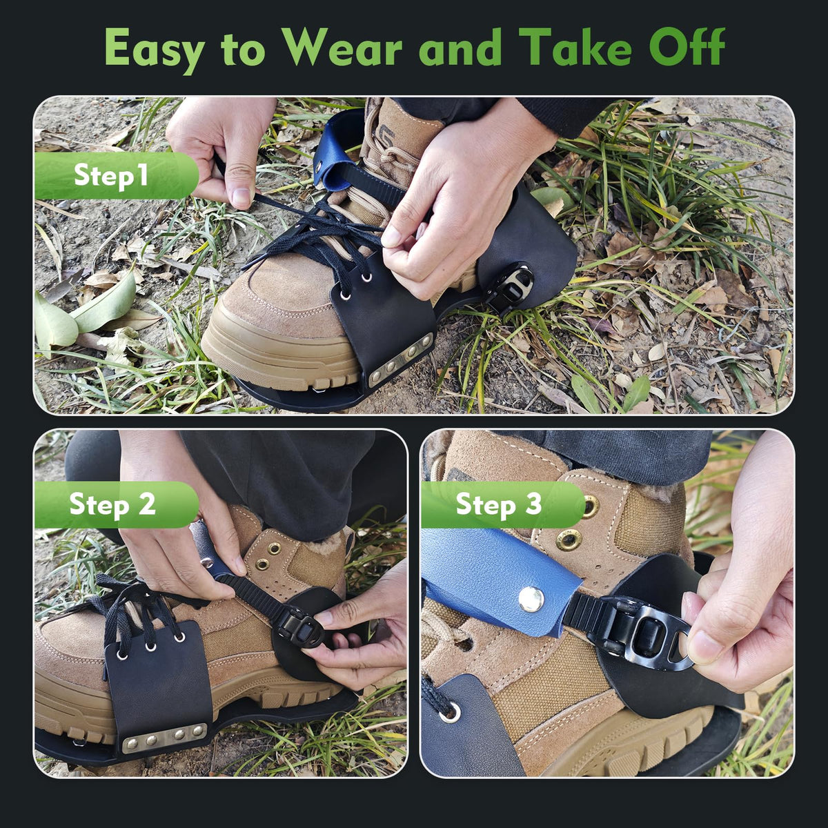 Flying Ideas Aerator Shoes usage in garden or courtyard offering hands-free aeration