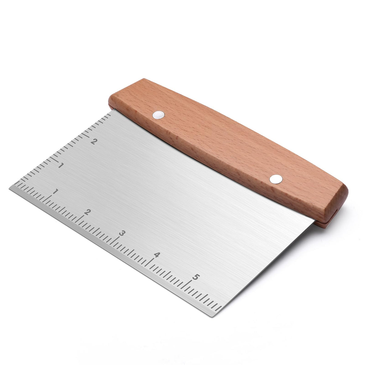 Flyisland Blackstone bench scraper blade for precise chopping and residue removal.