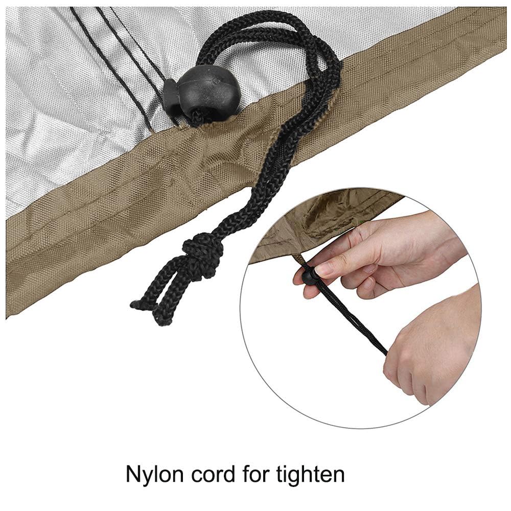 FLYMEI 420D polyester coating detail for durable, weather-ready protection.
