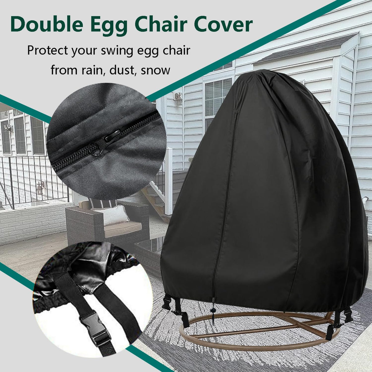 Flymei Dust-proof and sun protection keeps outdoor chairs clean longer.