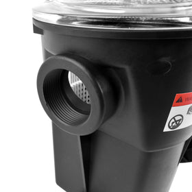 Flynsu see-through strainer cover enabling quick maintenance checks