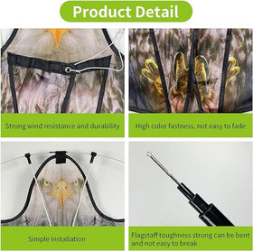 Flyonte Bird Scarer Kite durable laser-cut design for long-term use.