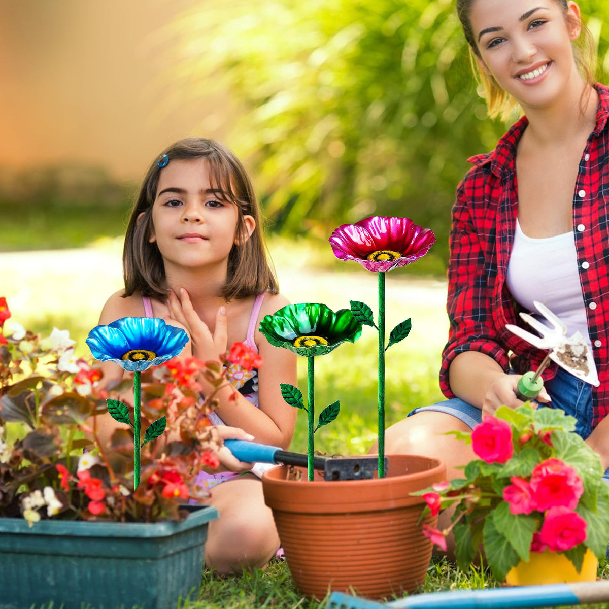 FLYVOLE bird bath set suits gifting to garden lovers.