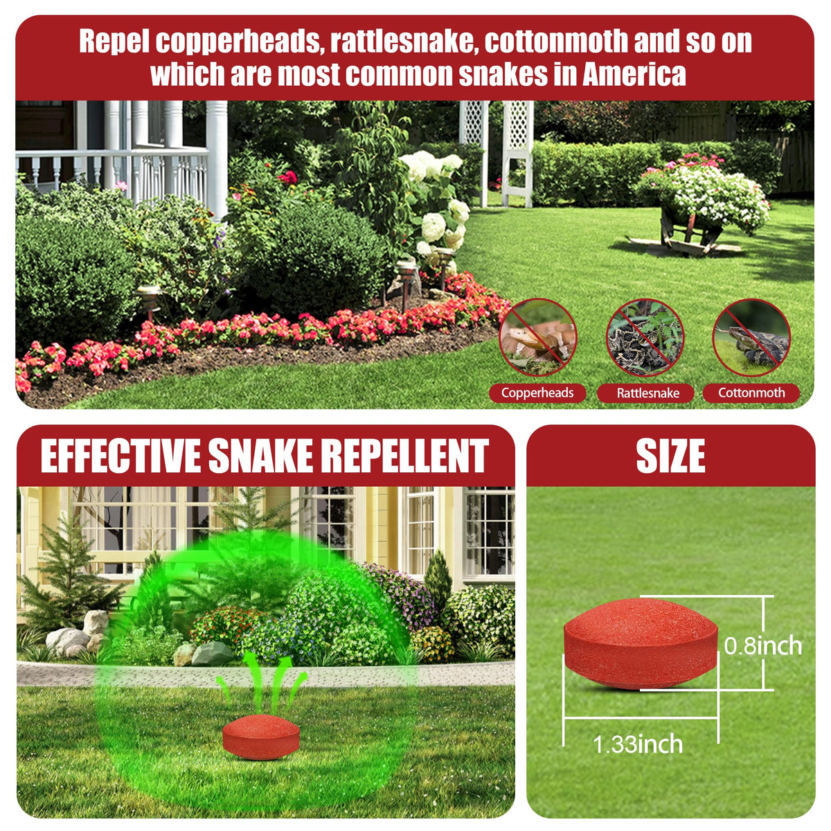 Fnaialonj Snake Repellent Ball at campsite offers natural deterrent during outdoor stays
