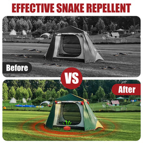 Fnaialonj Snake Repellent Ball marks yard boundary with long-lasting coverage