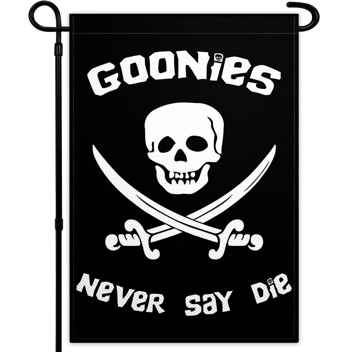 Fnaners Never Say Die flag double-sided visibility for yard and porch display